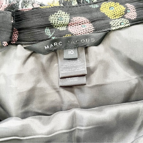 Marc Jacobs black with fruit print silk chiffon skirt - Picture 5 of 5